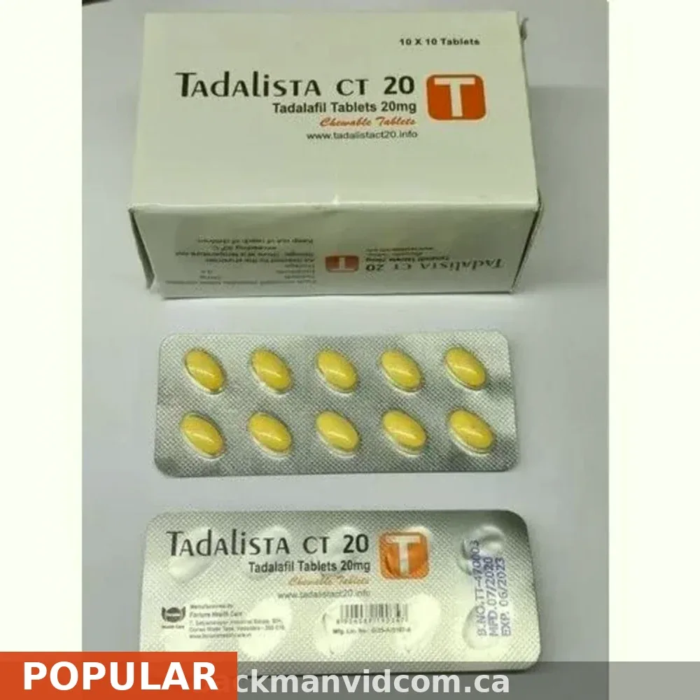 Buy Tadalista CT Online USA — 20mg Tadalafil for Erectile Dysfunction From $1.56