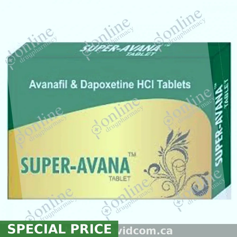 Buy Extra Super Avana 200/60mg 4 Tablets Online — Avanafil From $14.02