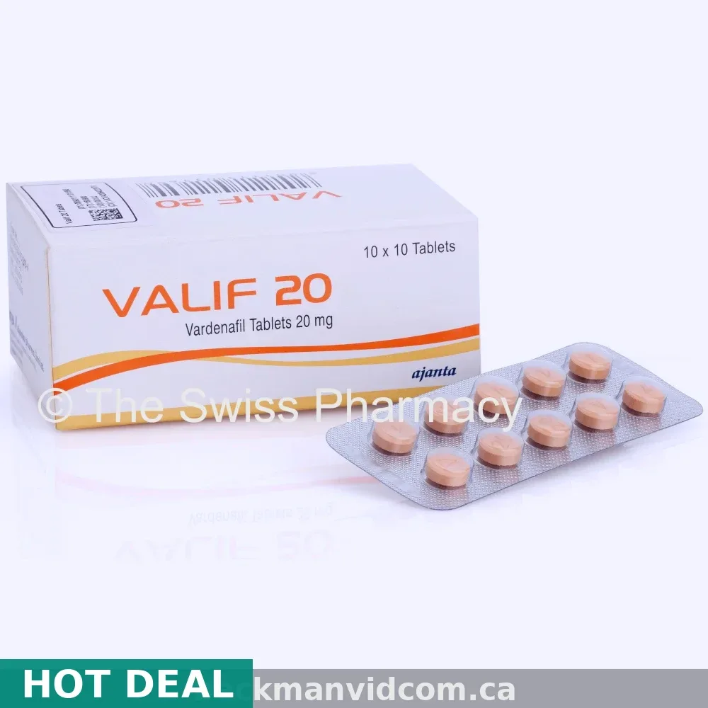 Buy Valif Online USA — 20mg Vardenafil for Erectile Dysfunction From $1.56