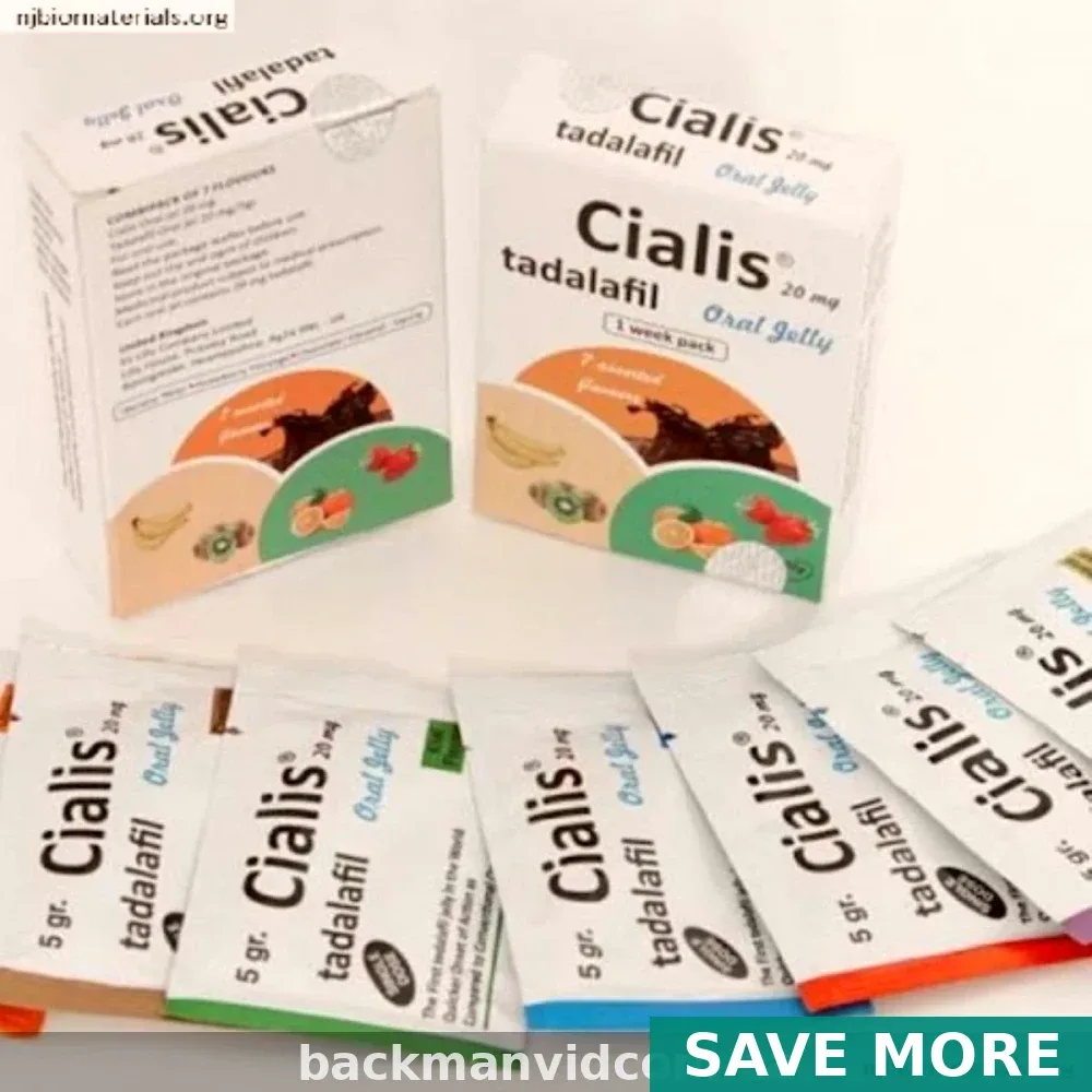 Tadalafil (Cialis Jelly®) — Prescription Oral Jelly Sachets in USA