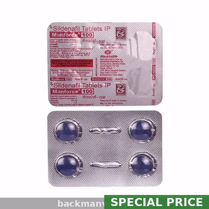 Buy Generic Manforce 100mg Online (Sildenafil) — USA Pharmacy From $6.79